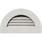 Ekena Millwork Half Round Gable Vent Functional Western Red Cedar Gable Vent w/1" x 4" Flat Trim Frame, 32"W x 16"H GVWHR32X1601RFPWR - alternate 1